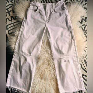 Pilcro Cropped Wide Leg Jean